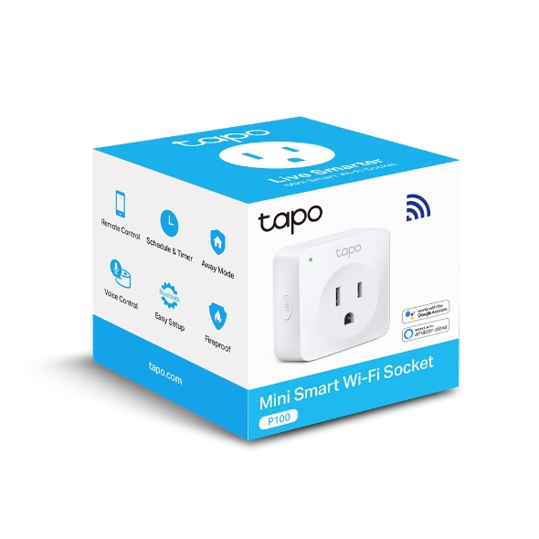 Tapo P100  Mini Enchufe Wi-Fi Inteligente de Ahorro Energético