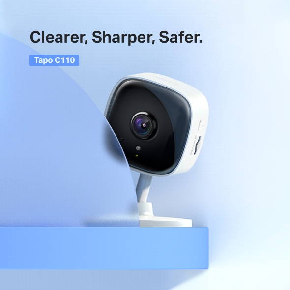 camara de vigilancia tp-link para el hogar wi-fi spec: 3mp (2304x1296), 2.4  ghz 360º tapo c210