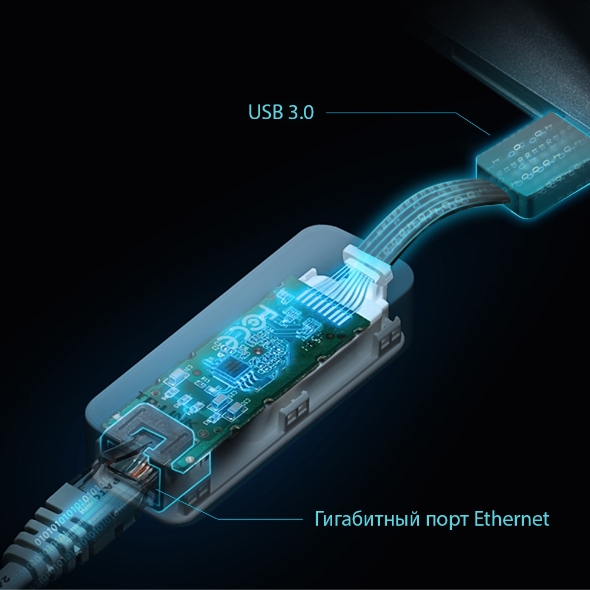 Гігабітний мережевий адаптер USB 3.0 8