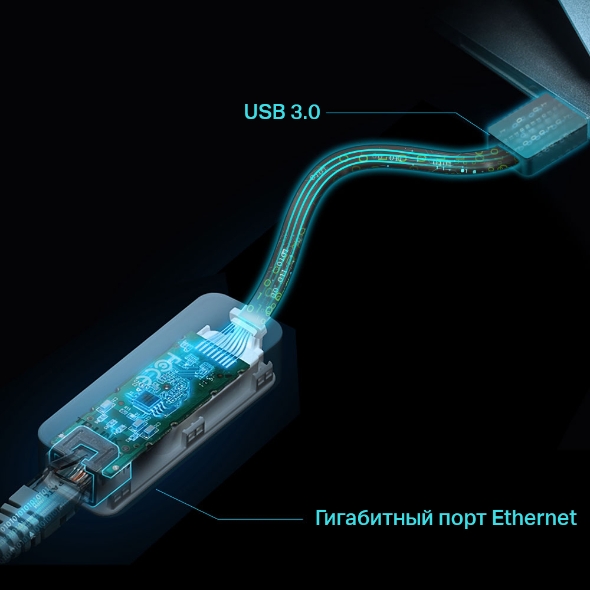 Сетевой адаптер USB 3.0/Gigabit Ethernet 8