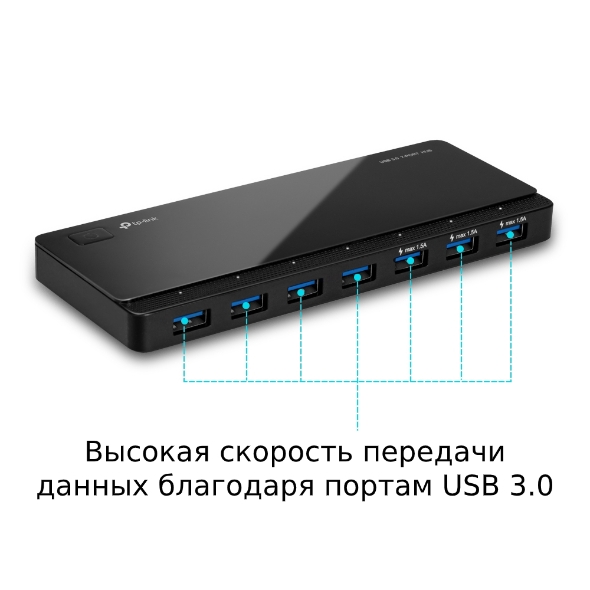 7-портовый концентратор USB 3.0 4