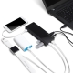 USB 3.0 Hub met 7 aansluitingen en 2 oplaadaansluitingen 5