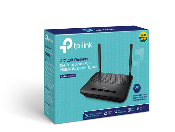 Archer VR500v | AC1200 Wireless Australia Dual Band TP-Link Gigabit Router | VoIP Modem VDSL/ADSL