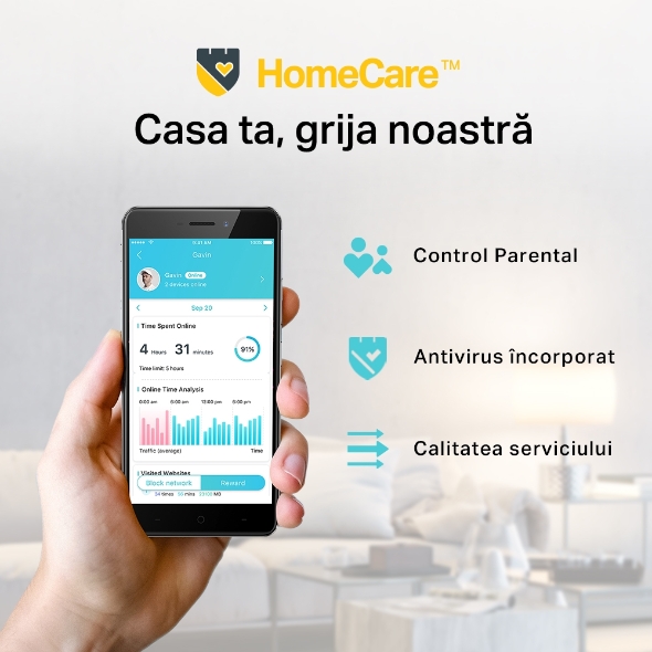 Sistem Mesh Wi-Fi Dual-Band Gigabit AC2200 cu acoperire în toată locuința 8