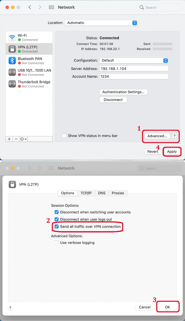 mac vpn for connecting to remote network