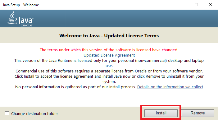 install java plugin 10.45.2