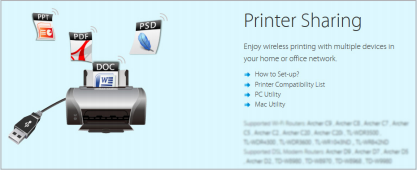 How to use Printer Sharing on the Wi-Fi Routers (new logo)