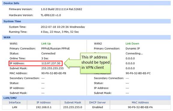 Tp link l2tp настройка роутера