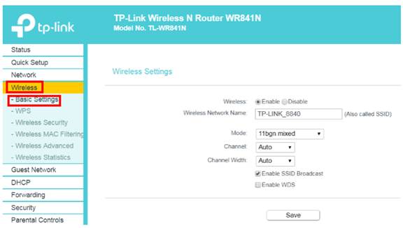 Changing Channel and Channel Width on a TP-Link Router (new logo)