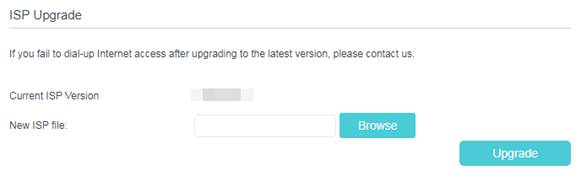 How to upgrade the ISP information of TP-Link Wireless Dual Band 4G LTE  Router (new logo)