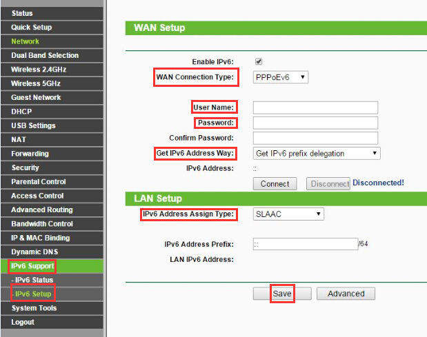 tp link self assigned ip