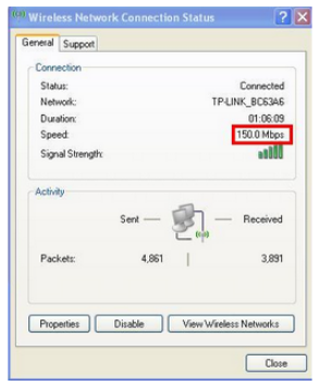 tp link tl wn881nd not reaching download speeds