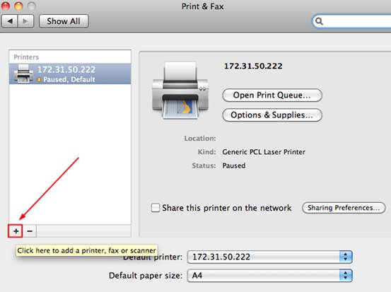 link network printer on domain for mac