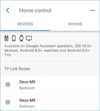 google home tp link commands