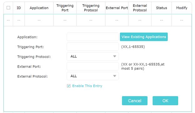 How to Setup Port Triggering on a TP-Link router (New Logo UI)? | TP-Link