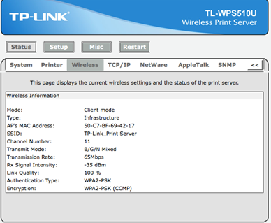 tp link printer server setup tl wps510u