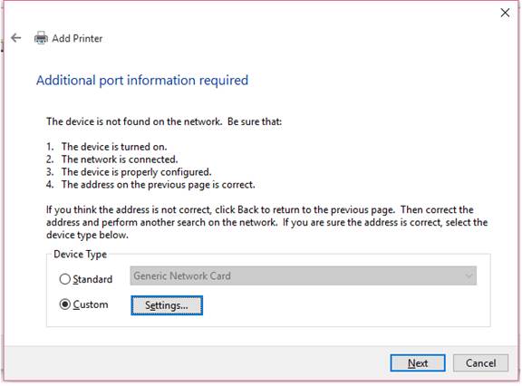 windows 10 change printer ip address