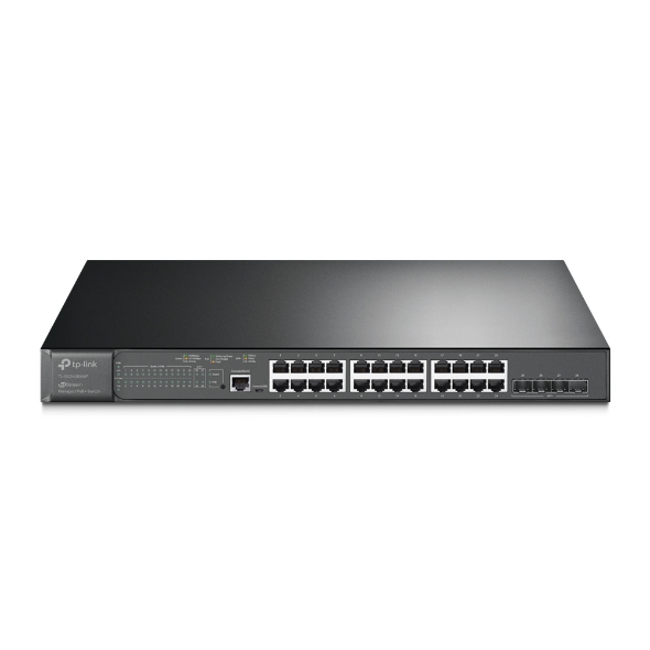  Switch Managed L2+ con 24 Porte Gigabit PoE+ e 4 slot SFP+ 10GE | JetStream by Omada 1