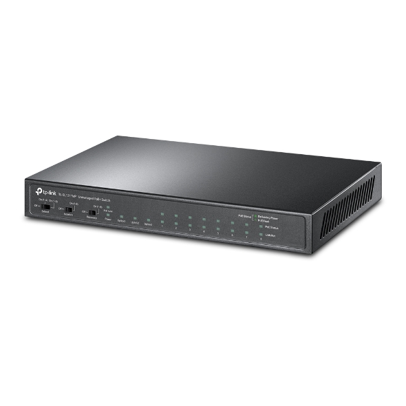 8-Port 10/100Mbps + 3-Port Gigabit Desktop Switch with 8-Port PoE+