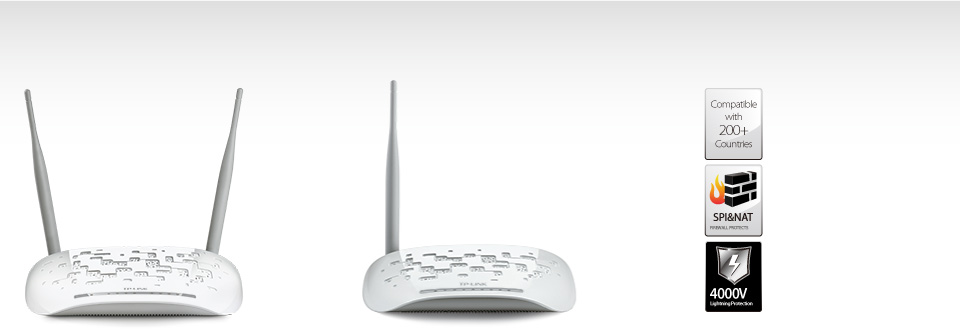 Modem Router 4 Porte Tp-Link 300Mbps Wireless N Adsl2 + - Router - Esseshop  - Il tuo Partner in Informatica, PC e Networking