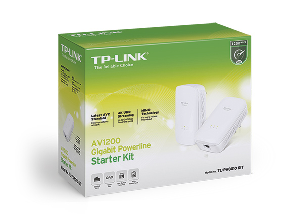 Smart Link 1200Mbps MIMO Powerline Ethernet Bridge for Home