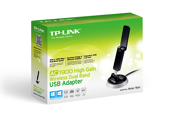 Archer T9UH | AC1900 High Gain Wireless Dual Band USB Adapter | TP