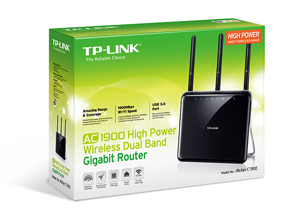 Archer C1900 Ac1900 High Power Wireless Dual Band Gigabit Router Tp Link