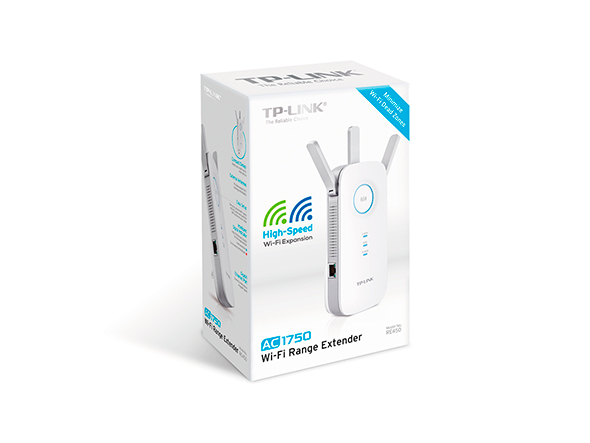 TP-Link AC1750 WiFi Extender (RE450), PCMag Editor's Choice, Up to  1750Mbps, Dual Band WiFi Repeater, Internet Booster, Extend WiFi Range  further