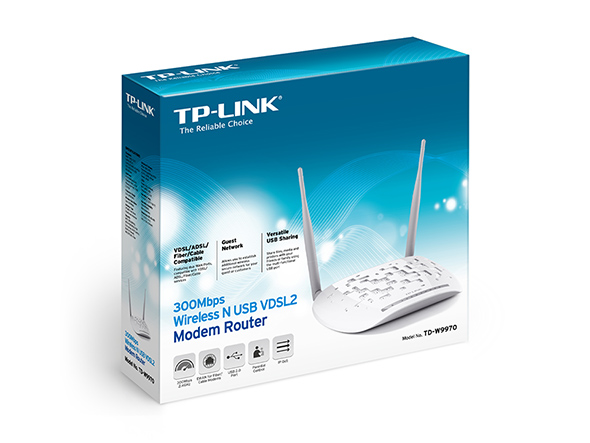 Modem routeur 4G WiFi Tp-link TD-W9970 VDSL2/ADSL2+ wifi N300