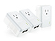 AV500 Passthrough Powerline Adapter, 2 Ethernet Ports, 3-Pack Kit 1