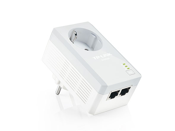 1 adaptateur CPL AV500 2 ports Ethernet avec prise gigogne 5