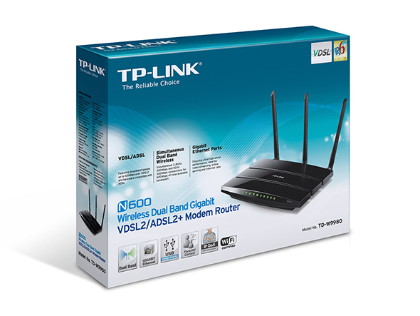 TD-W9980, Modem Routeur VDSL2/ADSL2+ Gigabit WiFi Double Bande N600