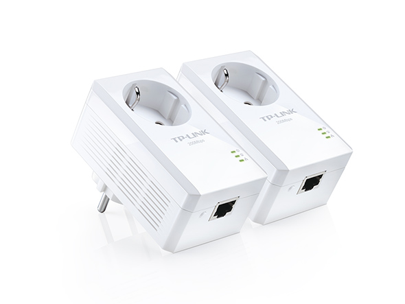 AV200 Powerline adapter met geïntegreerd stopcontact startset 1