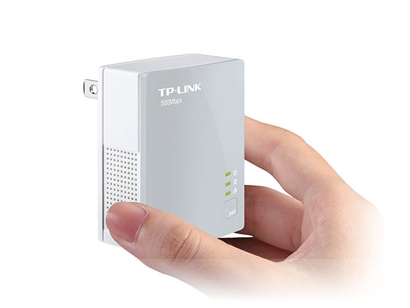 Tp-Link Powerline Adattatore di Rete per rete Elettrica Velocità 500 Mbit/s  Distanza Massima 300 metri colore Bianco - TL-PA4010KIT