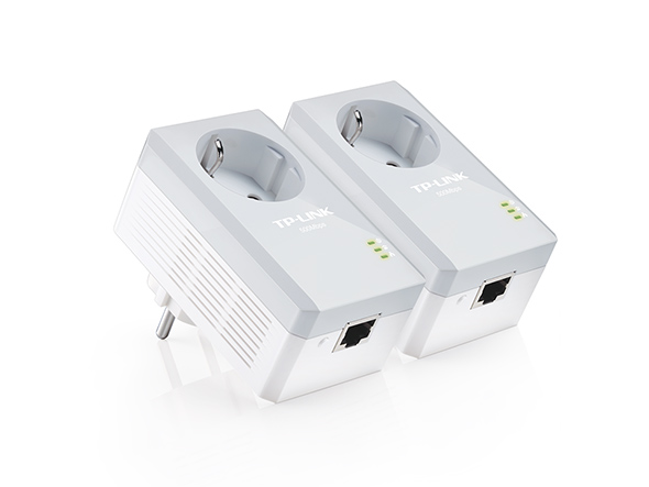 TP-Link CPL WiFi 300 Mbps + CPL 600 Mbps avec Ports Ethernet et prise  intégrée, Kit de 2