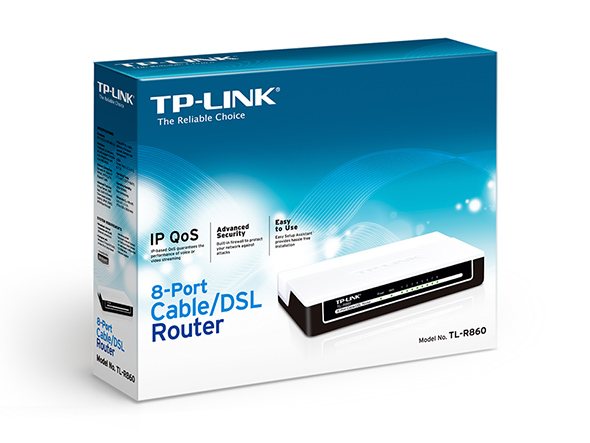 8-Port Cable/DSL Router