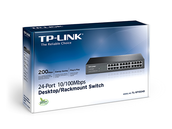 TL-SF1024D | 24-port 10/100Mbps Desktop/Rackmount Switch | TP-Link 