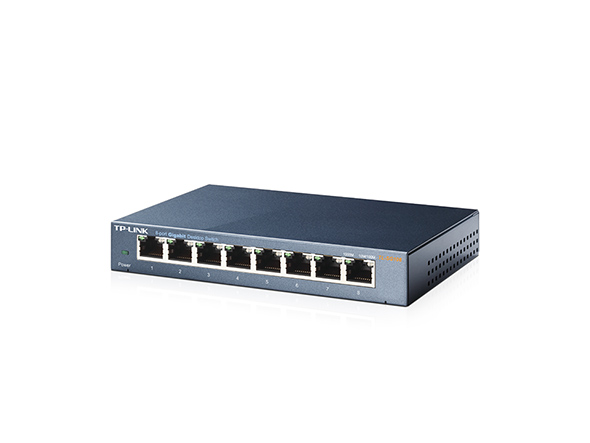  TP-Link TL-SG108 8 Port Gigabit Unmanaged Ethernet Network  Switch, Ethernet Splitter Plug & Play Fanless Metal Design Shielded Ports  Traffic Optimization : TP-LINK: Electronics