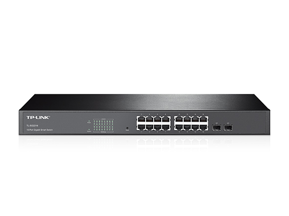 JetStream 16 portos gigabites smart switch 2 db kombó SFP csatlakozóval 1