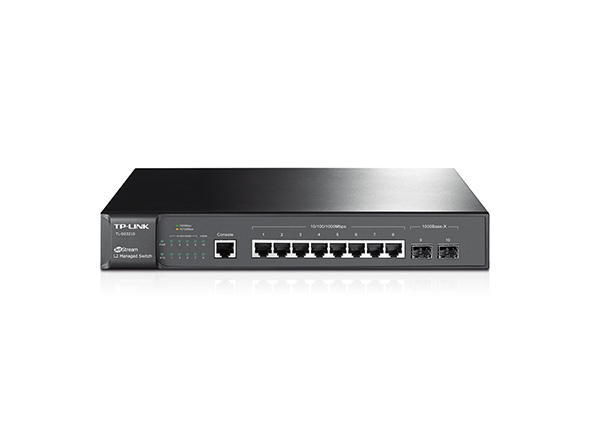 Switch administrable L2 de 8 Puertos Gigabit con 2 Ranuras SFP JetStream 1