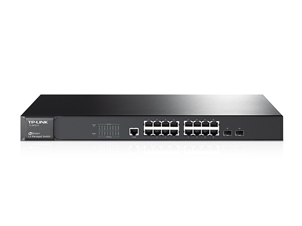 Switch JetStream™ administrable niveau 2 16 ports Gigabit avec 2 emplacements combinés SFP 1