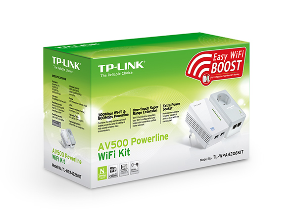 TL-WPA4226 KIT, AV500 Powerline Wi-Fi Kit