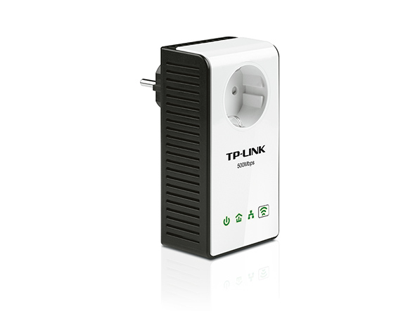 TL-WPA4230P, Powerline AV500 Wireless N 300Mbps con 3 porte Ethernet e  presa elettrica integrata