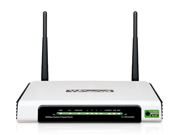 Bezprzewodowy router, standard N, 300Mb/s, gigabitowe porty Ethernet 1