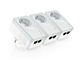 AV500 Powerline adapter met stopcontact, 2 ethernet aansluitingen, set van 3 stuks 1