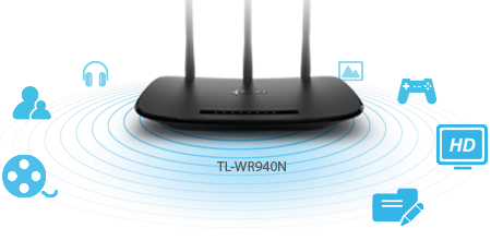 Roteador Wireless N Tp-link Tl-wr949n 450mbps - Aztech Hardware