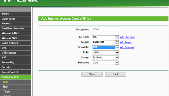 How to Set Up Access Control on Archer C2 and Archer C20i routers