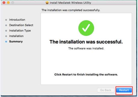 finish the installation process