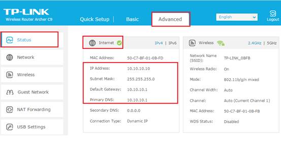 check Router settings Step 2