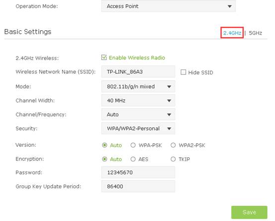 How to configure Access Point Mode of your 11ac wireless access point | TP- Link Ecuador